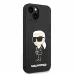 Karl Lagerfeld KLHCP14SSNIKBCK Black Silicone Ikonik iPhone 14 Tok