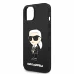 Karl Lagerfeld KLHCP14SSNIKBCK Black Silicone Ikonik iPhone 14 Tok