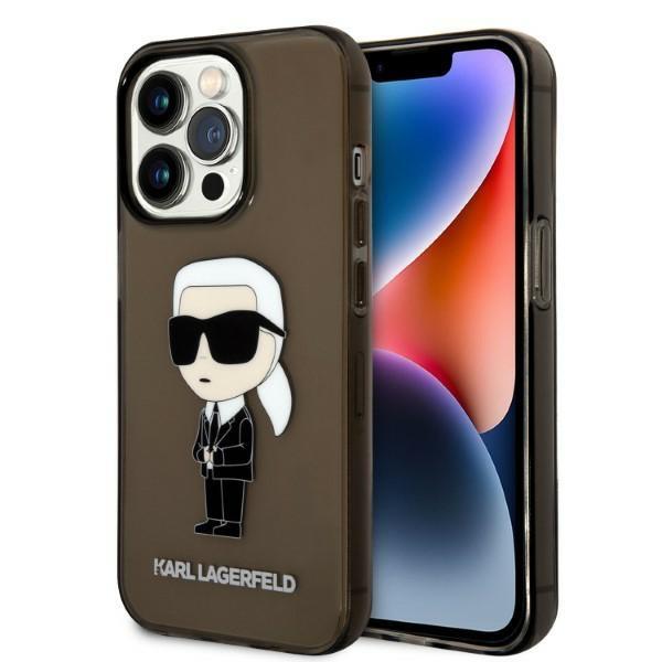 Karl Lagerfeld KLHCP14XHNIKTCK Black Ikonik Karl Lagerfeld iPhone 14 Pro Max Tok