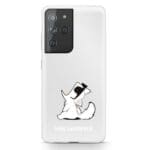 Karl Lagerfeld KLHCS21LCFNRC Transparent Choupette Fun Samsung S21 Ultra Tok