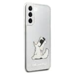 Karl Lagerfeld KLHCS22MCFNRC Transparent Choupette Eat Samsung S22 Plus Tok