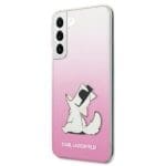 Karl Lagerfeld KLHCS22MCFNRCPI Pink Choupette Eat Samsung S22 Plus Tok