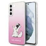 Karl Lagerfeld KLHCS22MCFNRCPI Pink Choupette Eat Samsung S22 Plus Tok