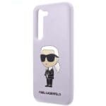 Karl Lagerfeld KLHCS23SSNIKBCU Hardcase Purple Silicone Ikonik Samsung Galaxy S23 Tok