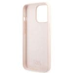 Karl Lagerfeld KLHMP13XSSKCI Hardcase Light Pink Silicone Ikonik Karl & Choupette Magsafe iPhone 13 Pro Max Tok