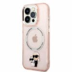 Karl Lagerfeld KLHMP14LHNKCIP Pink IML NFT Karl&Choupette Magsafe iPhone 14 Pro Tok