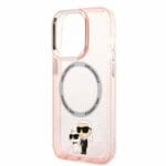 Karl Lagerfeld KLHMP14LHNKCIP Pink IML NFT Karl&Choupette Magsafe iPhone 14 Pro Tok