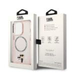 Karl Lagerfeld KLHMP14LHNKCIP Pink IML NFT Karl&Choupette Magsafe iPhone 14 Pro Tok