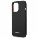Karl Lagerfeld KLHMP14LSLMP1K Black Silicone Plaque Magsafe iPhone 14 Pro Tok