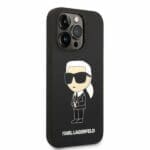 Karl Lagerfeld KLHMP14LSNIKBCK Black Silicone NFT Ikonik Magsafe iPhone 14 Pro Tok