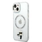 Karl Lagerfeld KLHMP14MHNKCIT Transparent Iconic Karl&Choupette MagSafe iPhone 14 Plus Tok
