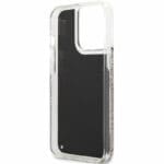 Karl Lagerfeld Liquid Glitter Gatsby Fekete iPhone 13 Pro Tok