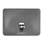 Karl Lagerfeld Notebook Sleeve KLCS16PISFG 16" Silver Saffiano Ikonik Karl