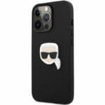 Karl Lagerfeld PU Leather Karl Head Fekete iPhone 13 Pro Tok