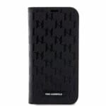 Karl Lagerfeld PU Saffiano Monogram Book Black iPhone 14 Tok