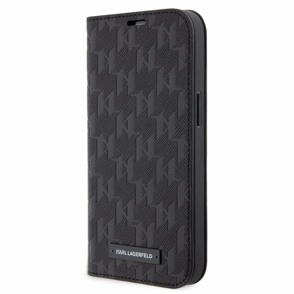 Karl Lagerfeld PU Saffiano Monogram Book Black iPhone 14 Tok