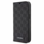 Karl Lagerfeld PU Saffiano Monogram Book Black iPhone 14 Tok