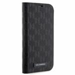 Karl Lagerfeld PU Saffiano Monogram Book Black iPhone 14 Tok