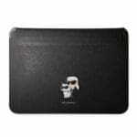 Karl Lagerfeld Saffiano Karl and Choupette NFT Computer Sleeve Black Notebook 13/14" Tok