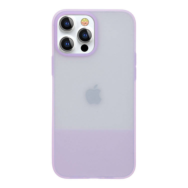 Kingxbar Plain Silicone Purple iPhone 13 Pro Tok