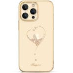 Kingxbar Wish Decorated Golden Crystals iPhone 14 Plus Tok