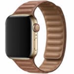 Leatherette Link Szíj Apple Watch SE/11/10/9/8/7/6/5/4/3/Ultra 1/2/3 (44/45/46/49mm) Brown