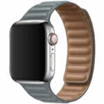 Leatherette Link Szíj Apple Watch SE/11/10/9/8/7/6/5/4/3/Ultra 1/2/3 (44/45/46/49mm) Gray