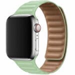 Leatherette Link Szíj Apple Watch SE/11/10/9/8/7/6/5/4/3/Ultra 1/2/3 (44/45/46/49mm) Zöld