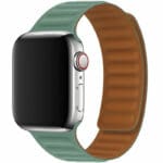 Leatherette Link Szíj Apple Watch SE/11/10/9/8/7/6/5/4/3 (42/41/40/38mm) Pacific Zöld