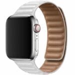 Leatherette Link Szíj Apple Watch SE/11/10/9/8/7/6/5/4/3/Ultra 1/2/3 (44/45/46/49mm) Fehér