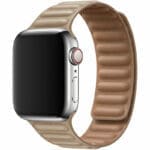 Leatherette Link Szíj Apple Watch SE/11/10/9/8/7/6/5/4/3 (42/41/40/38mm) Khaki