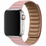 Leatherette Link Szíj Apple Watch SE/11/10/9/8/7/6/5/4/3 (42/41/40/38mm) Rózsaszín