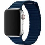 Leatherette Loop Szíj Apple Watch SE/11/10/9/8/7/6/5/4/3 (42/41/40/38mm) Navy Kék