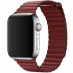 Leatherette Loop Szíj Apple Watch SE/11/10/9/8/7/6/5/4/3 (42/41/40/38mm) Piros