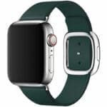 Leatherette Magnetic Closure Szíj Apple Watch SE/11/10/9/8/7/6/5/4/3 (42/41/40/38mm) Zöld