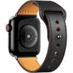 Leatherette Strap Apple Watch SE/11/10/9/8/7/6/5/4/3/Ultra 1/2/3 (44/45/46/49mm) Fekete