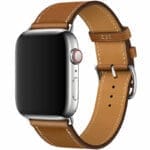 Leatherette Strap Apple Watch SE/11/10/9/8/7/6/5/4/3/Ultra 1/2/3 (44/45/46/49mm) Brown