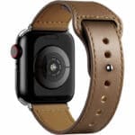 Leatherette Strap Apple Watch SE/11/10/9/8/7/6/5/4/3/Ultra 1/2/3 (44/45/46/49mm) Coffee Brown
