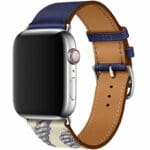 Leatherette Strap Apple Watch SE/11/10/9/8/7/6/5/4/3/Ultra 1/2/3 (44/45/46/49mm) Encre Beton