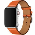 Leatherette Szíj Apple Watch SE/11/10/9/8/7/6/5/4/3/Ultra 1/2/3 (44/45/46/49mm) Feu Epsom