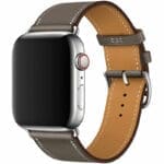 Leatherette Strap Apple Watch SE/11/10/9/8/7/6/5/4/3/Ultra 1/2/3 (44/45/46/49mm) Gray