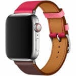 Leatherette Strap Apple Watch SE/11/10/9/8/7/6/5/4/3/Ultra 1/2/3 (44/45/46/49mm) Wine Piros Rose