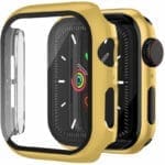 Üvegfóliás védőtok Apple Watch Arany