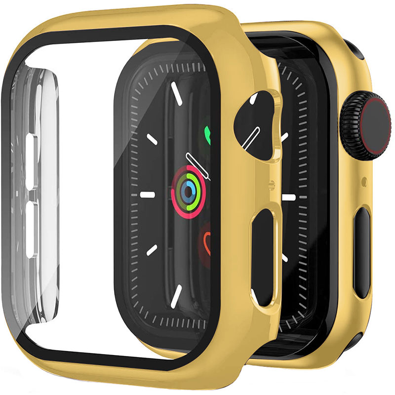 Üvegfóliás védőtok Apple Watch Arany