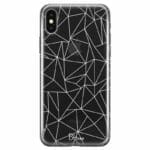 Lines Fehér Net iPhone X/XS Tok