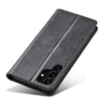 Magnet Fancy Card Wallet Card Stand Black Samsung Galaxy S22 Ultra Tok