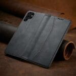 Magnet Fancy Card Wallet Card Stand Black Samsung Galaxy S22 Ultra Tok