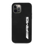Mercedes AMG AMHCP12LSGLBGN Black Silicone Big Logo iPhone 12 Pro Max Tok