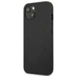 Mercedes AMG AMHCP14MDOLBK Black Leather Hot Stamped iPhone 14 Plus Tok