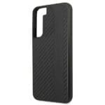 Mercedes AMG AMHCS22MBLSCA Black Carbon Stripe&EmbosSEd Samsung S22 Plus Tok